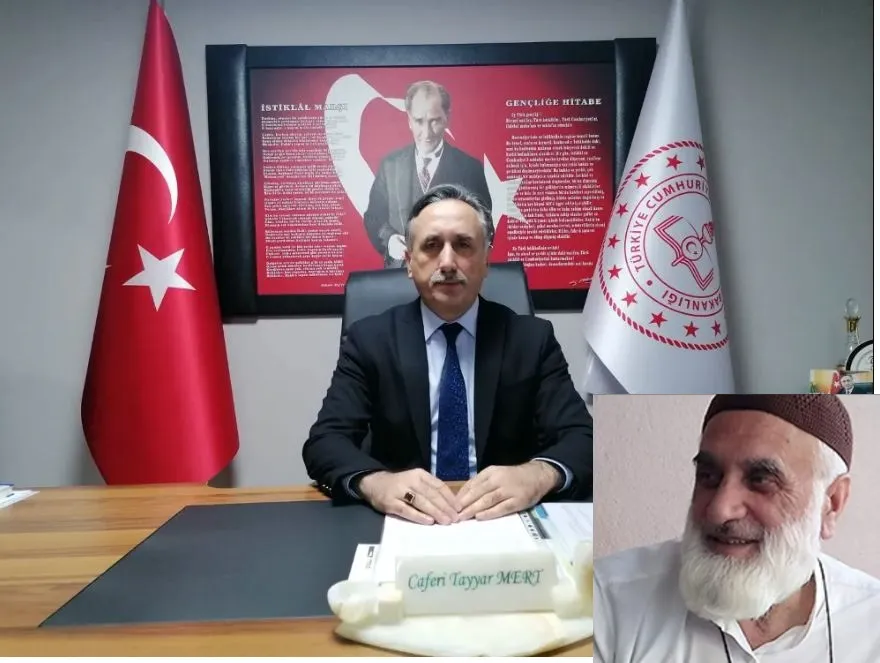 İlçe Milli Eğitim Müdürü Caferi Tayyar Mert’in baba acısı  MEHMET HANİFİ MERT HAYATINI KAYBETTİ