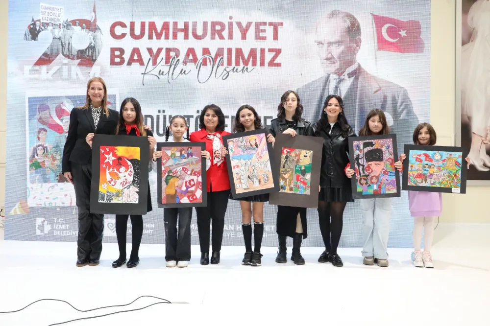 ‘‘Cumhuriyet ile Büyüyorum’’ resim yarışmasında ödüller sahiplerini buldu