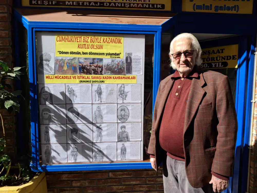 Metin Meydanlı’dan Cumhuriyet’in 102. Yılına Özel Anlamlı çalışma  MİLLİ MÜCADELE’NİN KADIN KAHRAMANLARI PUANTİLİZM TEKNİĞİYLE HAYAT BULDU