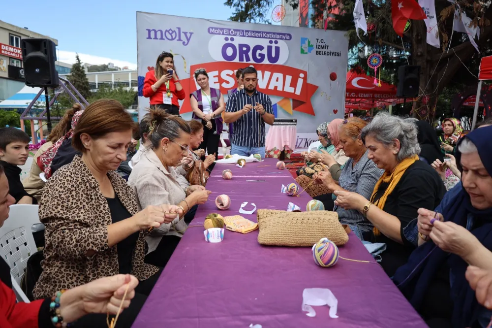 Örgü Festivali renkli görüntülere sahne oldu