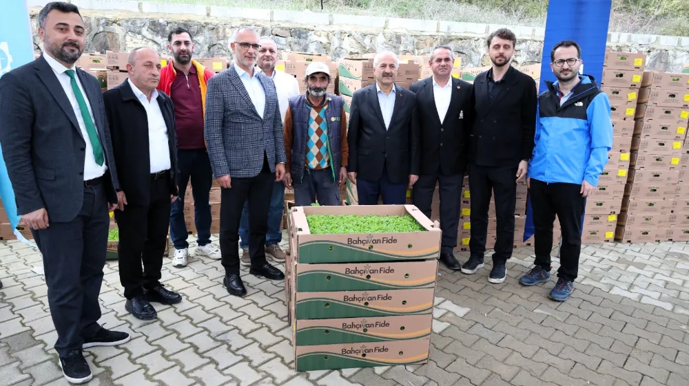 Kocaeli Büyükşehir’le tarlalar bereketleniyor;   GEBZELİ ÇİFTÇİYE 500 BİN SEBZE FİDESİ