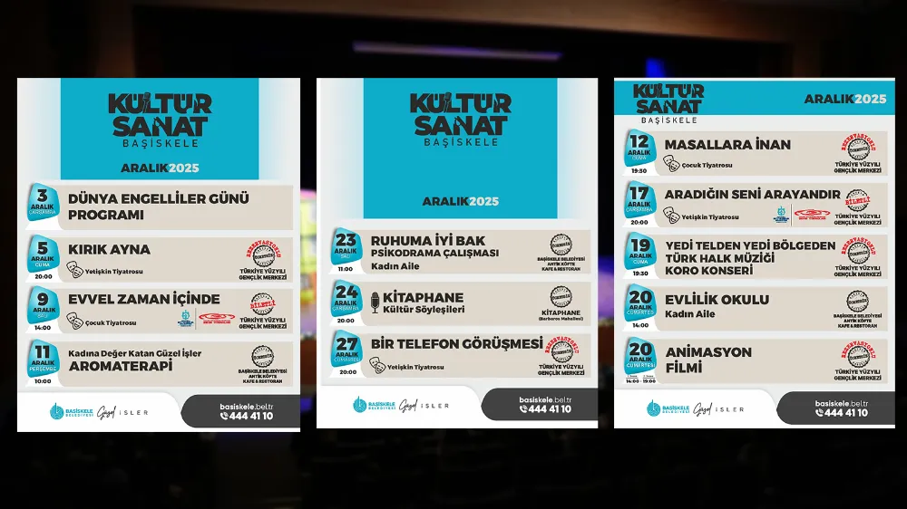 Başiskeleliler 2025’i Kültür Sanatla Uğurlayacak