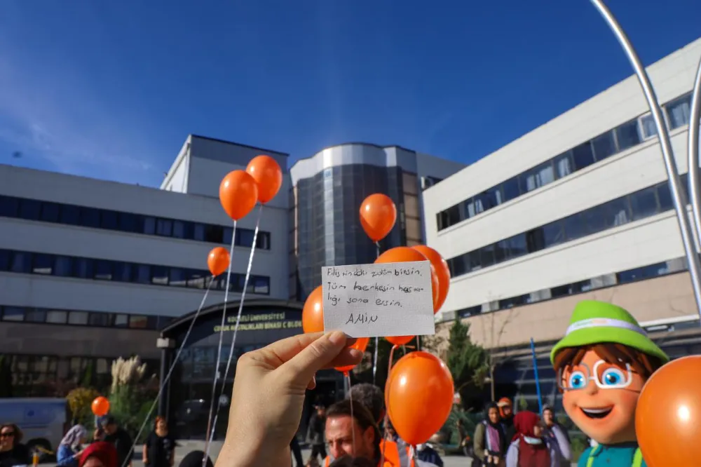 Kocaeli’nin gökyüzü umut dolu balonlarla renklendi;  ULAŞIMPARK, LÖSEMİ SERVİSİNE UMUT AŞILADI