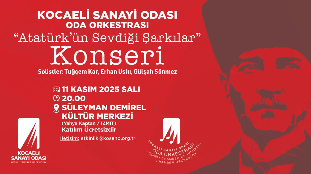 KSO ‘Atatürk’ün Sevdiği Şarkılar Konseri’ düzenliyor