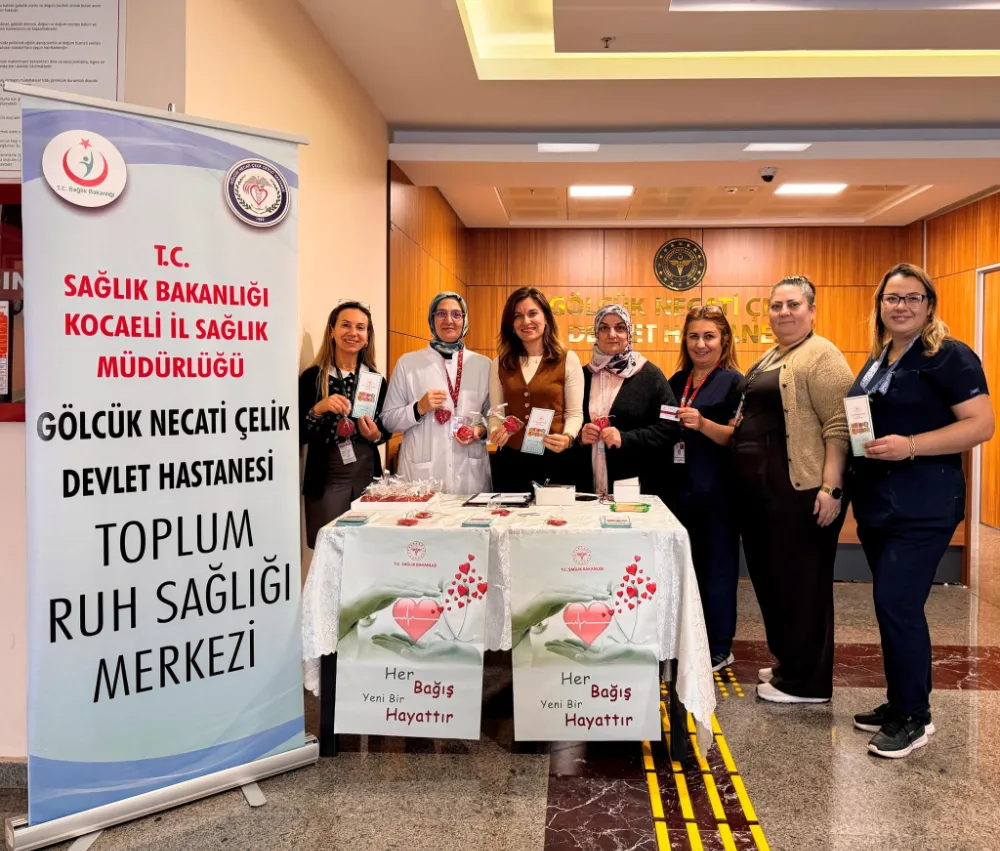GÖLCÜK NECATİ ÇELİK DEVLET HASTANESİNDE ORGAN BAĞIŞI STANDI AÇILDI