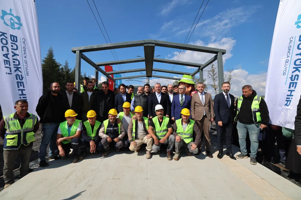 Başkan Tahir Büyükakın 1,5 ay önce müjdelemişti;  KARTEPE TRAMVAYINDA İLK KEPÇE VURULDU