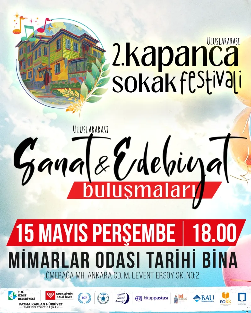 Uluslararası sanatçılar 15 Mayıs’ta İzmit’te bir araya geliyor