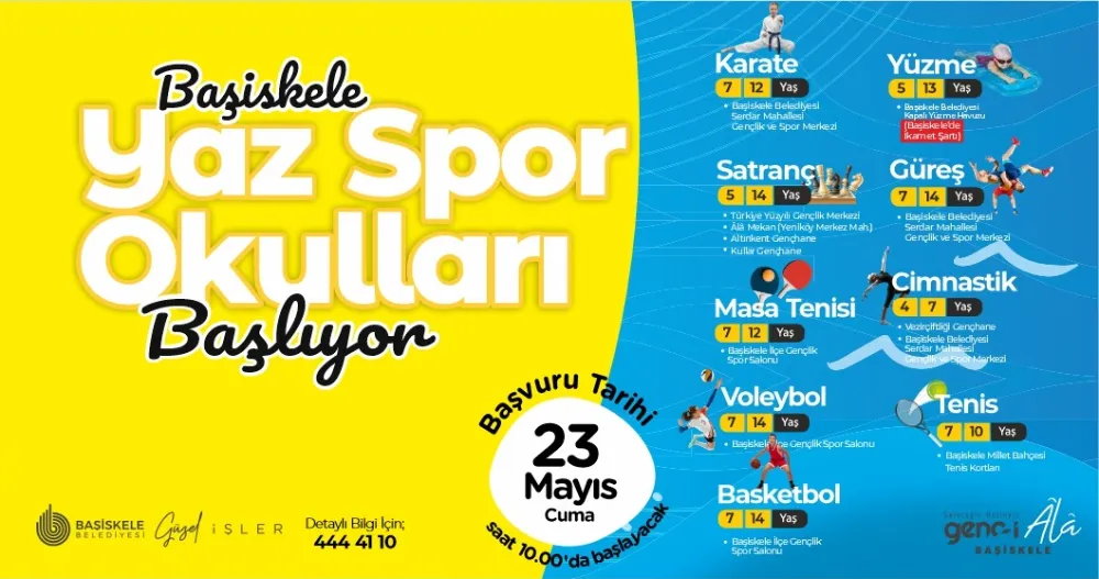 Başiskele Belediyesi 5. Yaz Spor Okulları Başlıyor                             