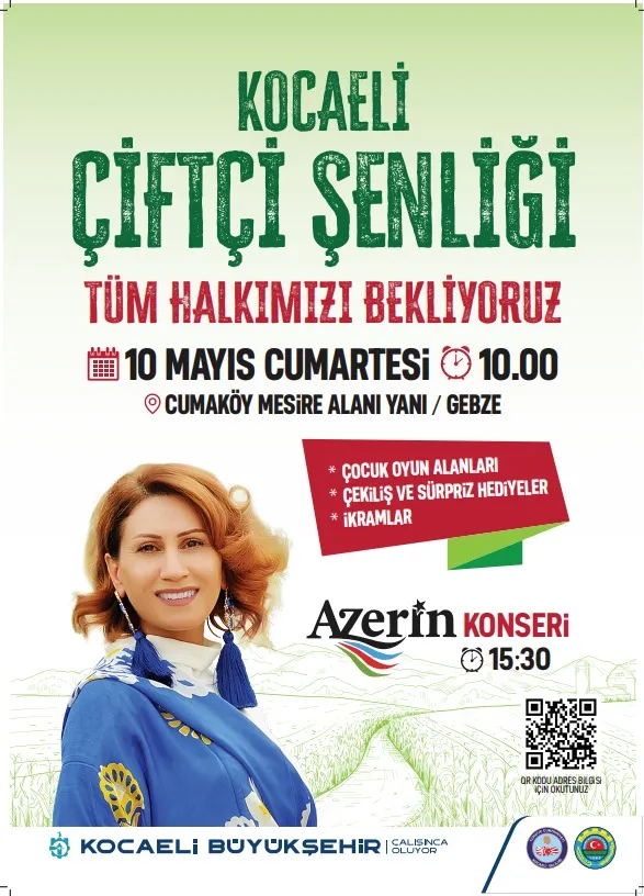 Kocaeli Büyükşehir’in “Çiftçi Şenliği” başlıyor;  ÇİFTÇİNİN EMEĞİ BU ŞENLİKTE TAÇLANACAK