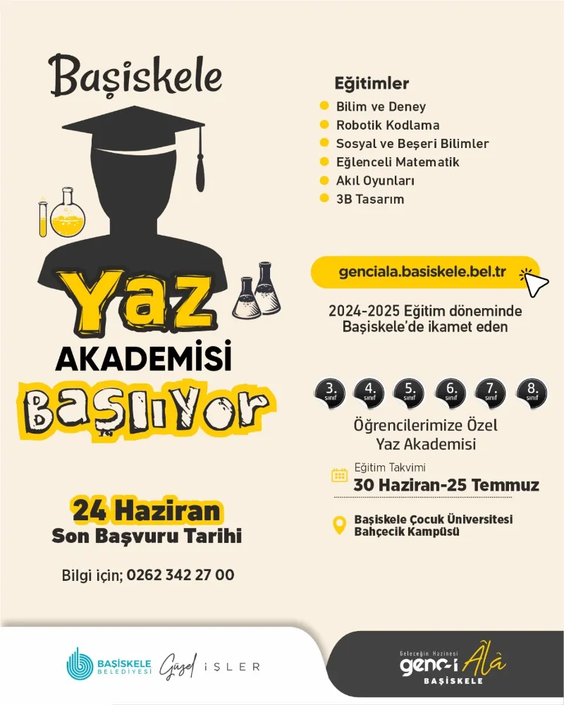 Başiskele Yaz Akademisi Kayıtları Başladı      
