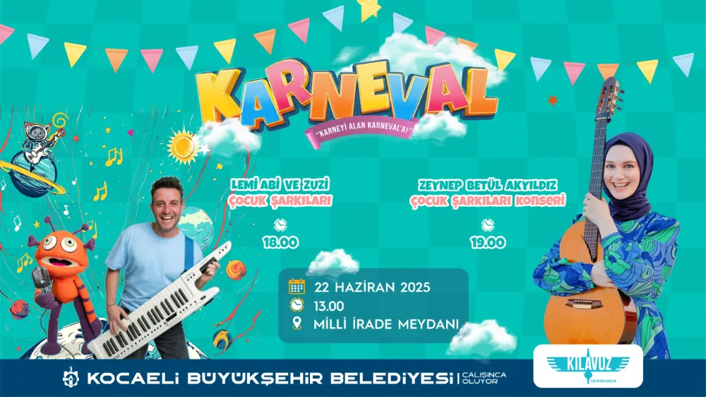 Karnesini alan gençler Milli İrada Meydanı’na gelecek;  ÇOCUKLAR KARNEVAL’DA BULUŞUYOR