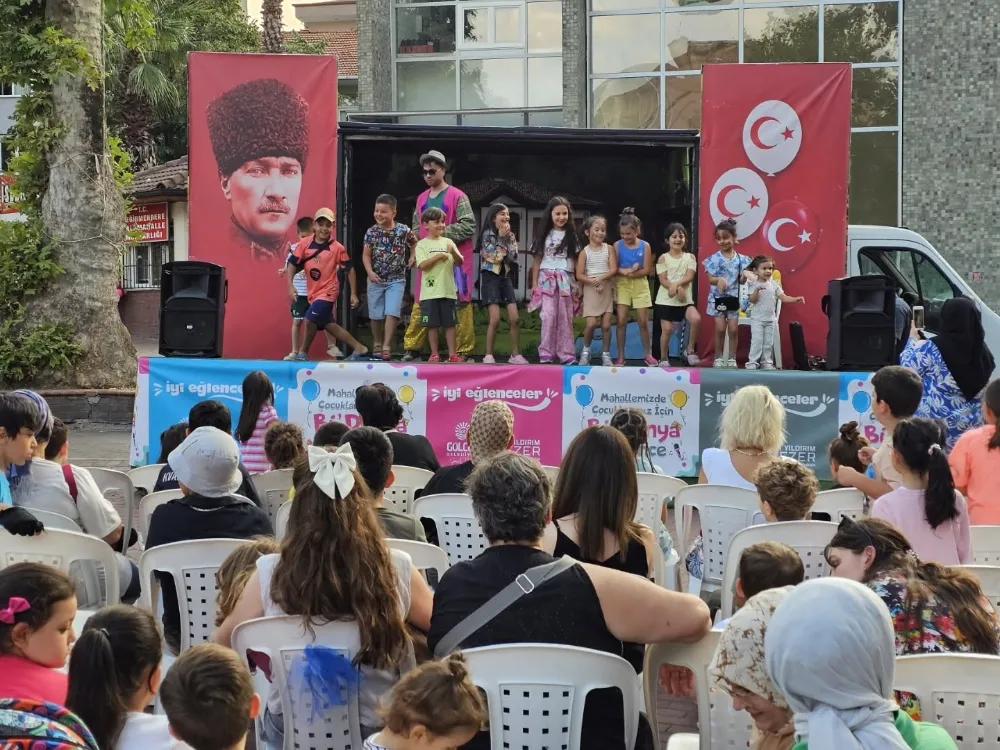 ÇOCUKLAR “Bİ’DÜNYA EĞLENCE” İLE DEĞİRMENDERE’DE GÖNÜLLERİNCE EĞLENDİ