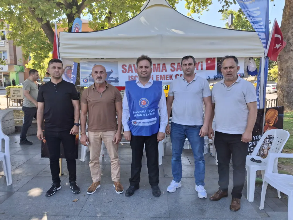 Türk Harb İş Sendikası Kocaeli Şube Başkanı Şakir Akçer,  “BEKLEDİĞİMİZ TEKLİF GELENE KADAR DİRENMEYE DEVAM EDECEĞİZ”