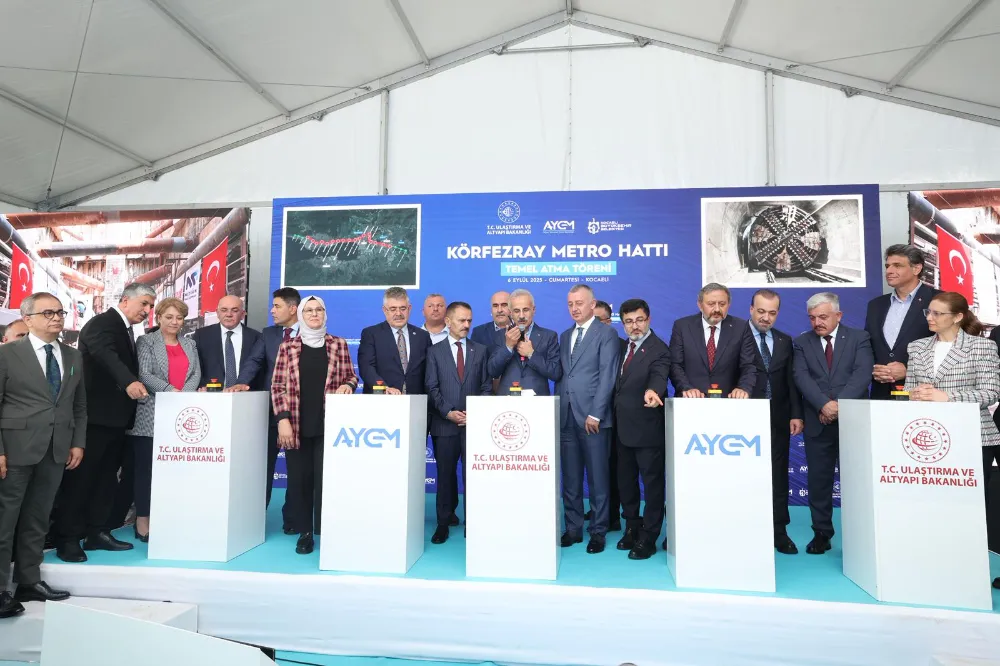 Körfezray’da ilk adım atıldı; Dev köstebekler tünel açmaya başladı  KOCAELİ ULAŞIMDA YENİ ÇAĞA GİRİYOR