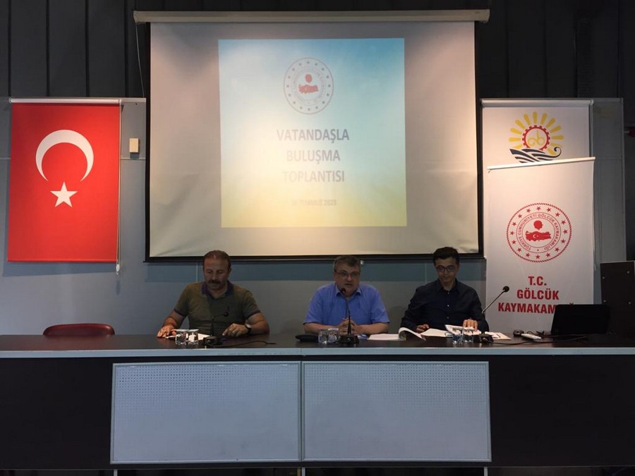 Gölcük’te Kurum Müdürleri ve Muhtarlar ile VATANDAŞLA BULUŞMA TOPLANTISI YAPILDI